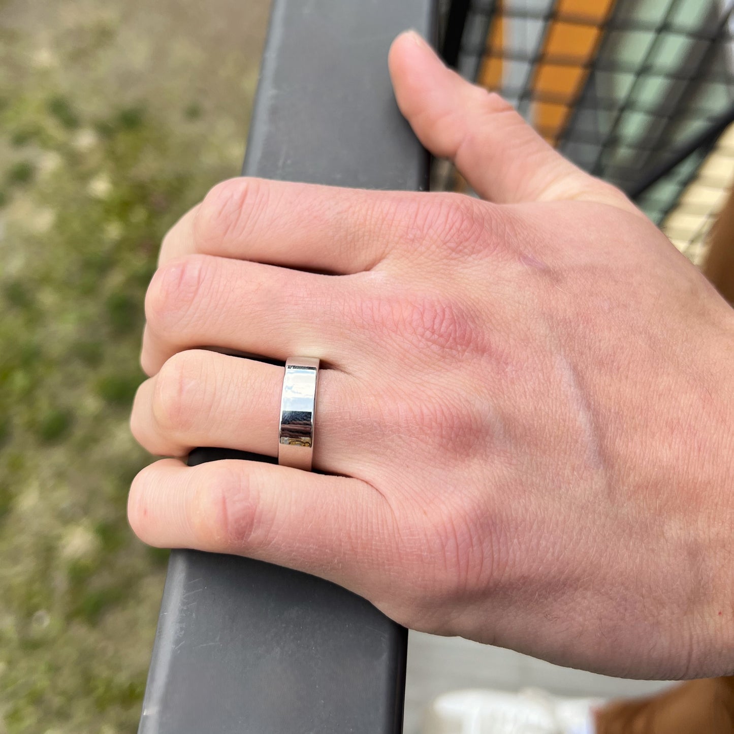 Tantalum 8mm High Polished Band Ring