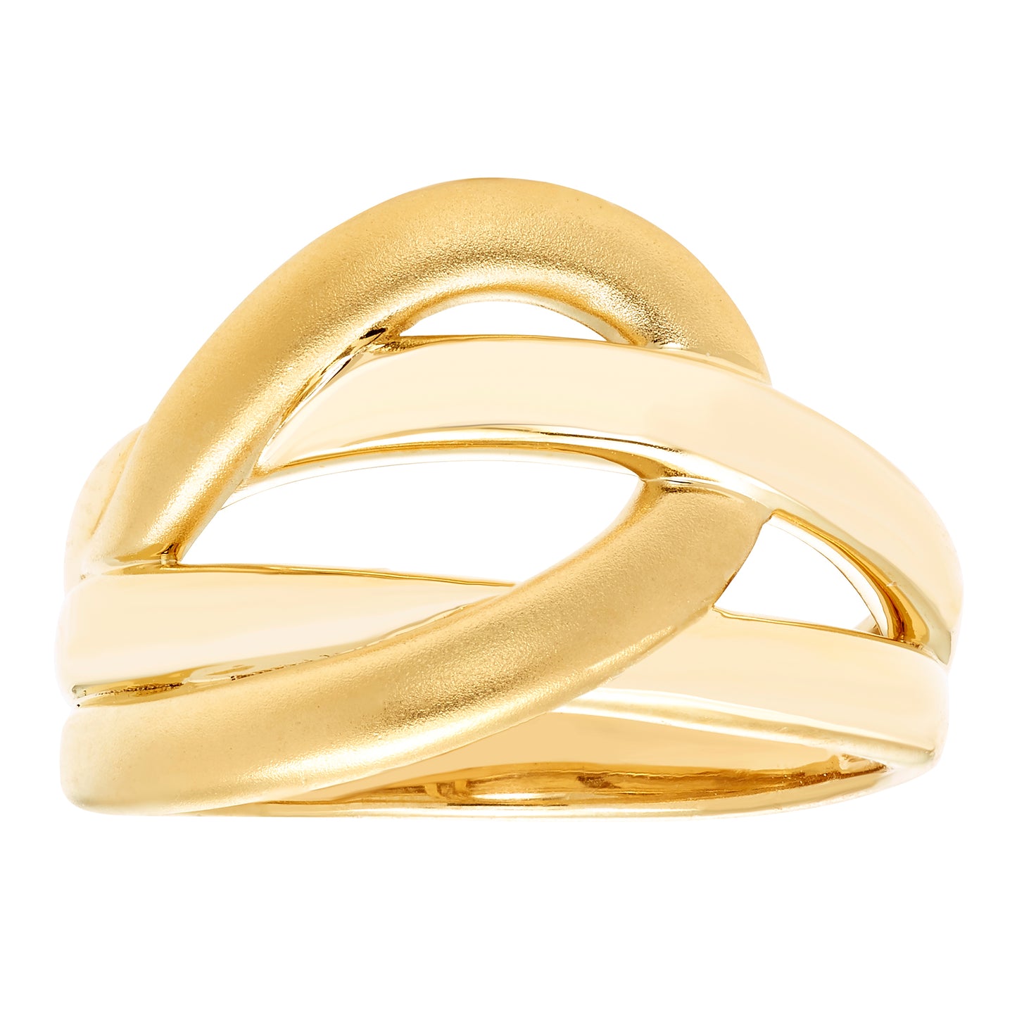 Knot Ring in 14K Yellow Gold Plated Sterling Silver