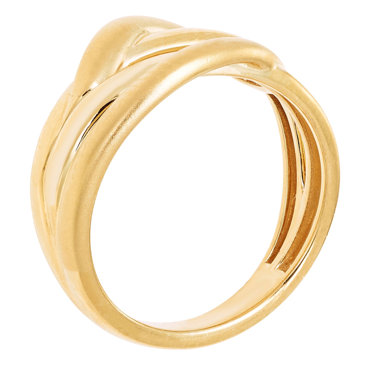 Knot Ring in 14K Yellow Gold Plated Sterling Silver