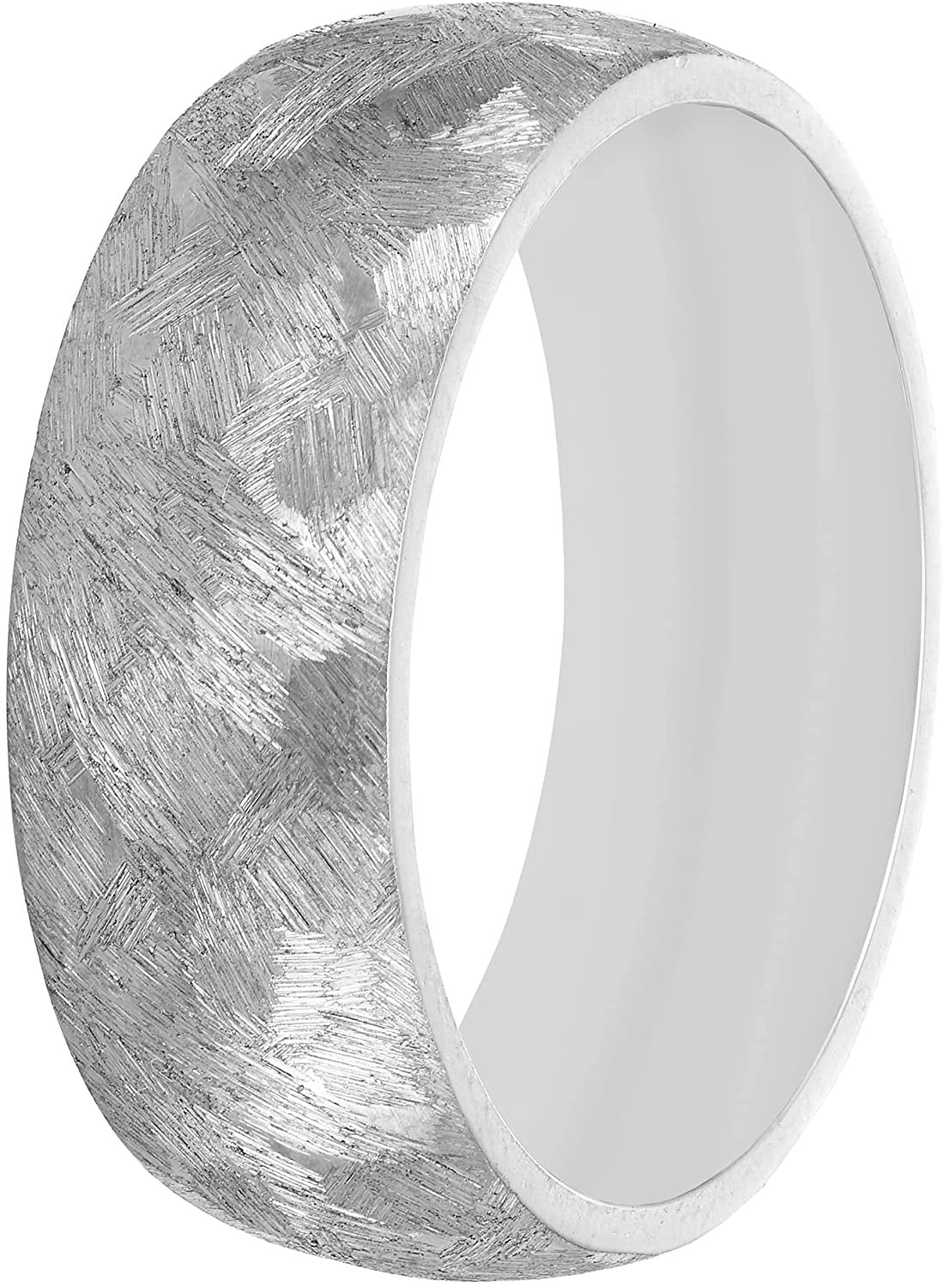 Tantalum 8mm Hammered Texture Band Ring