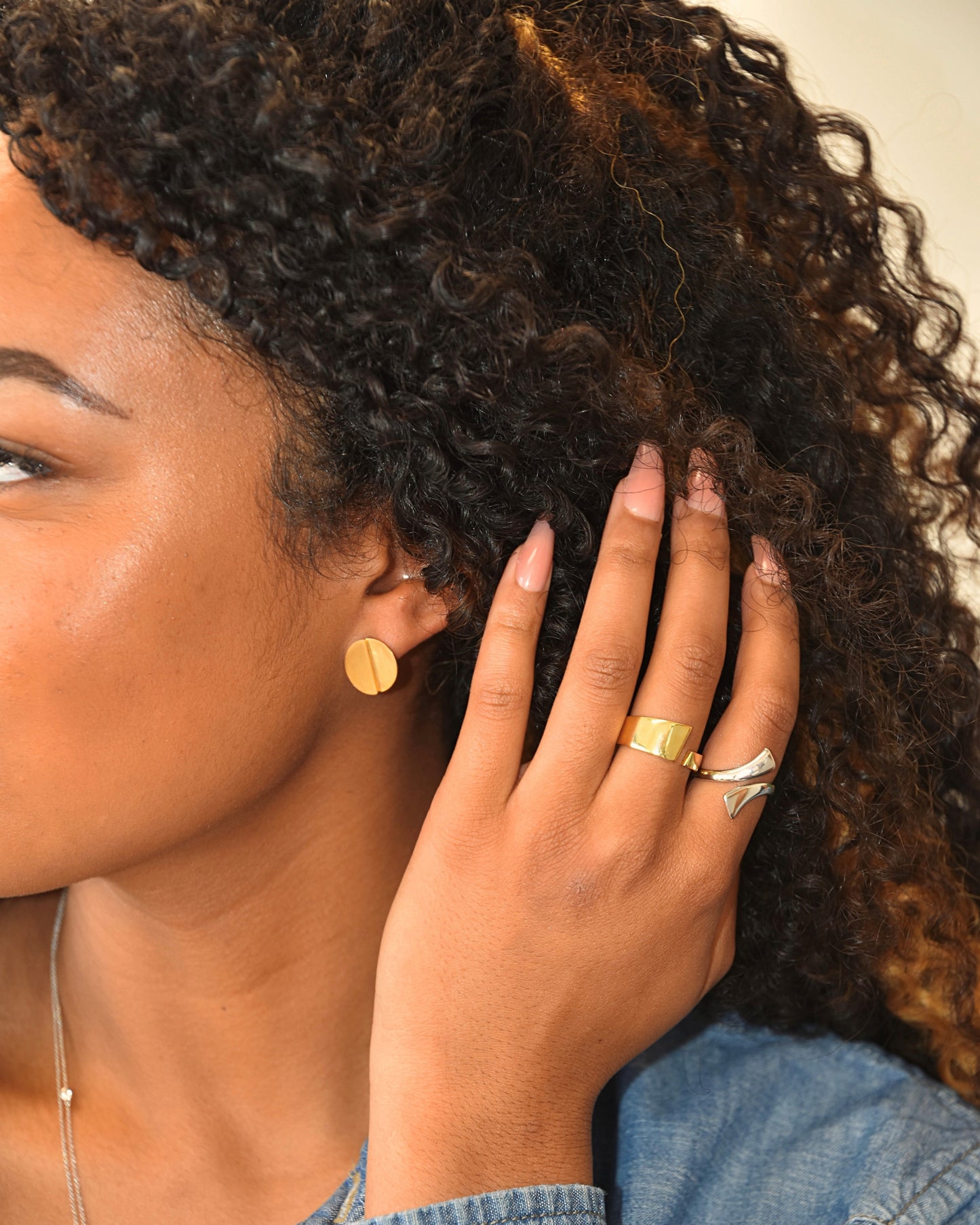 Bold Open Tapered Band Ring in 14K Yellow Gold Plated .925 Sterling Silver