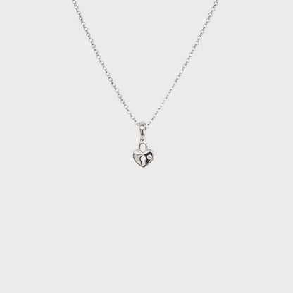 Genuine Diamond Children's Heat Pendant in Sterling Silver