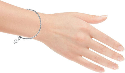 Genuine Diamond Children's Star Bracelet in Sterling Silver